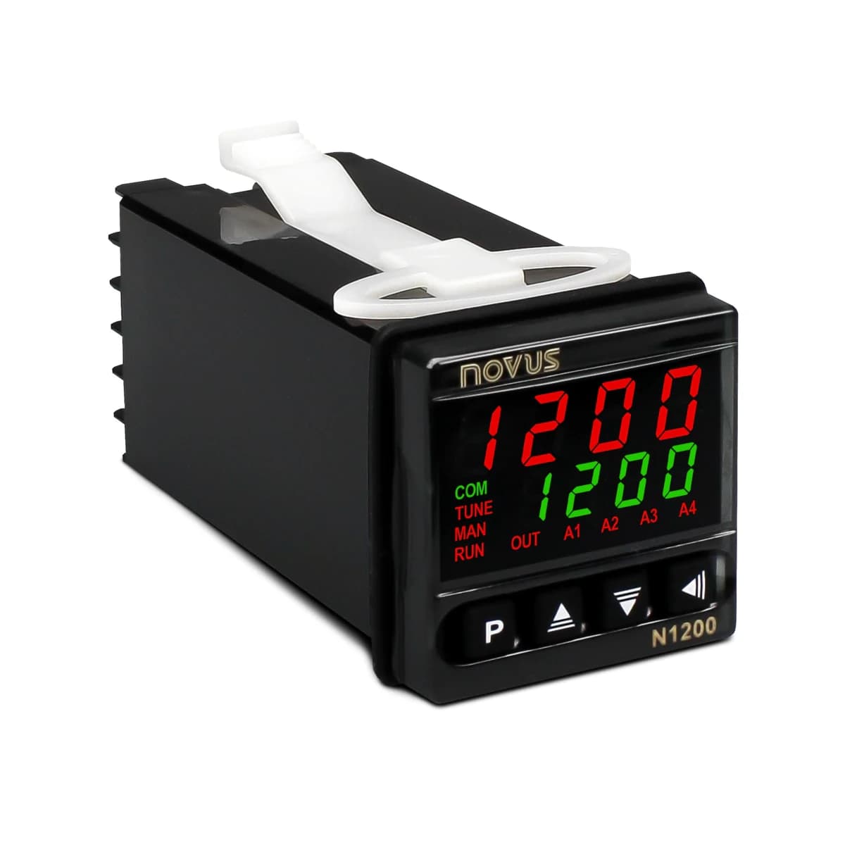 Regulator grzania i chłodzenia NOVUS N1200-HC — N1200-HC USB DIO RS485 24 V – regulator grzania i chłodzenia, 2 wyjścia przekaźnikowe, 48 × 48 mm, 1/16 DIN