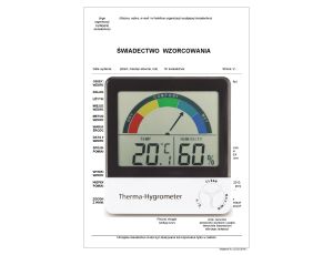 Termohigrometr ze świadectwem wzorcowania ETI 810-130