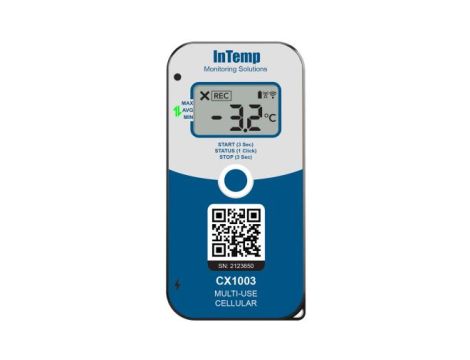 Rejestrator temperatury, oświetlenia, wstrząsów i lokalizacji dla transportu zgodny z 21 CFR part 11 Onset InTemp CX1003