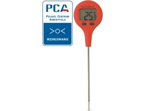 Kieszonkowy termometr wodoodporny ETI ThermaStick ze świadectwem wzorcowania z akredytacją PCA