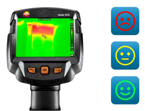 Zestaw do diagnostyki budynków - kamera Testo 872s oraz termohigrometr 605i - 4