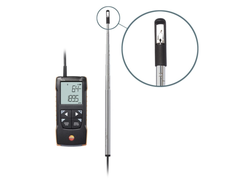 Cyfrowy anemometr termiczny z aplikacją mobilną Testo 425