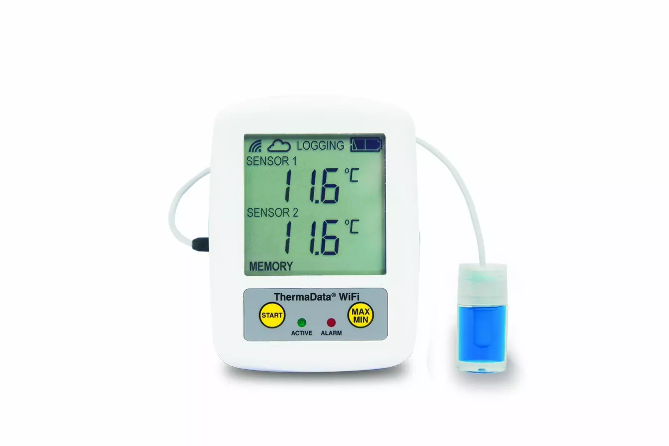 Rejestrator temperatury WiFi do lodówek medycznych ThermaData TD1F PHM